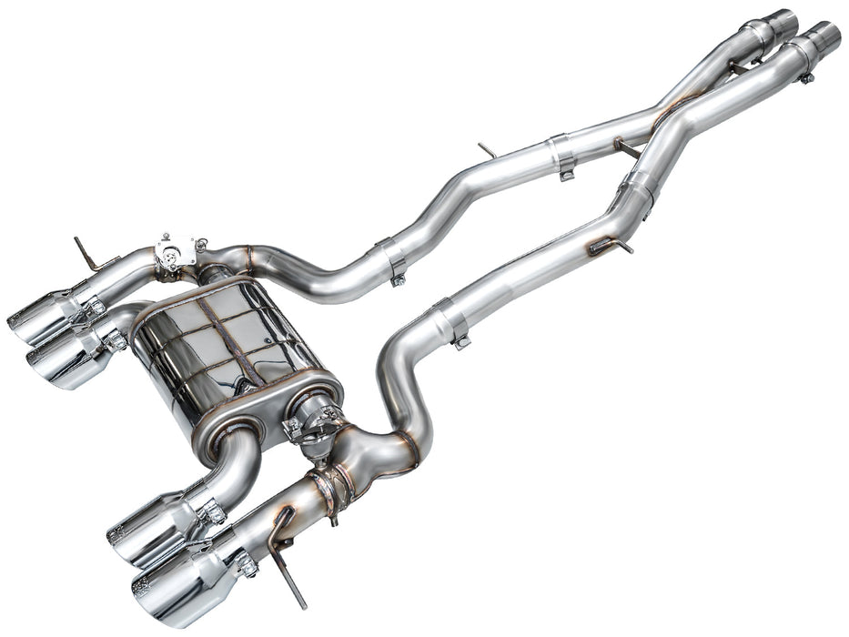 AWE Tuning 23-24 BMW G87 M2 SwitchPath Edition Exhaust - Chrome Silver Tips